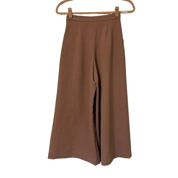 Aritzia Wilfred Lalemant Cropped Wide Leg Culottes Pants Womens 00 - Picture 8 of 9